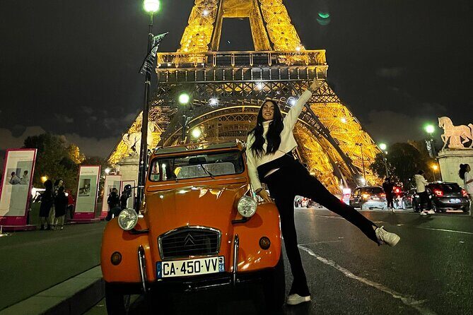 2-hour Private Night Ride in a Citroën 2CV in Paris - Louvre Views Without the Museum Rush