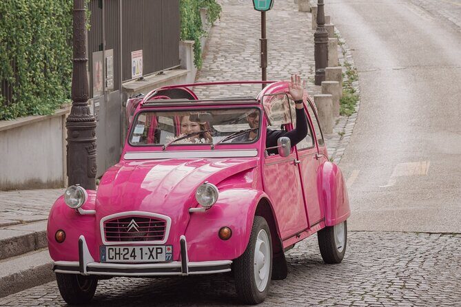 2 Hours Private Guided Tour in a Pink Citroën 2CV - Champs-Élysées cruising: see the boulevard, not just the photos