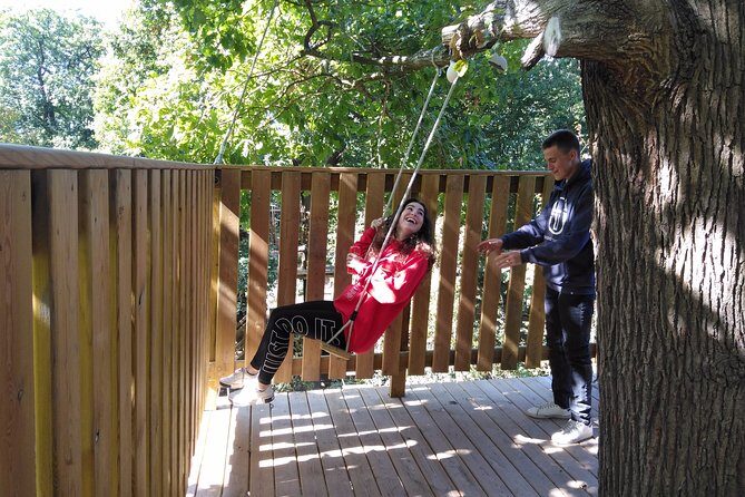 Accrobranches course in the middle of the forest in Saint-Germain-en-Laye - The 2-hour timeline: from first gear to last zip line
