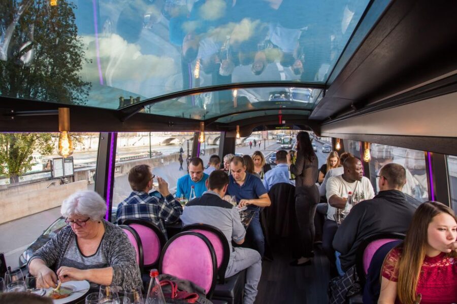 Bus Toqué Champs Elysées Tour w/ 3-Course Dinner & Champagne - Key highlights you’ll feel during the tour