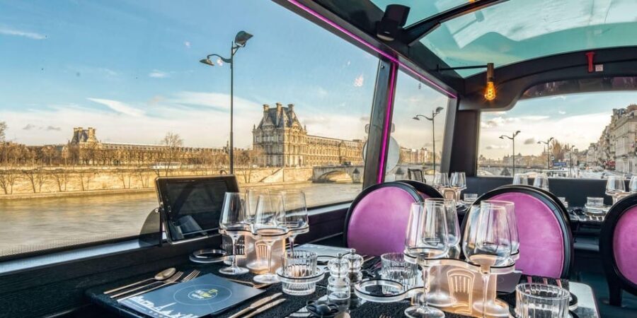 Bus Toqué Champs Elysées Tour w/ 3-Course Dinner & Champagne - Pacing and your best strategy during the 1.5 hours