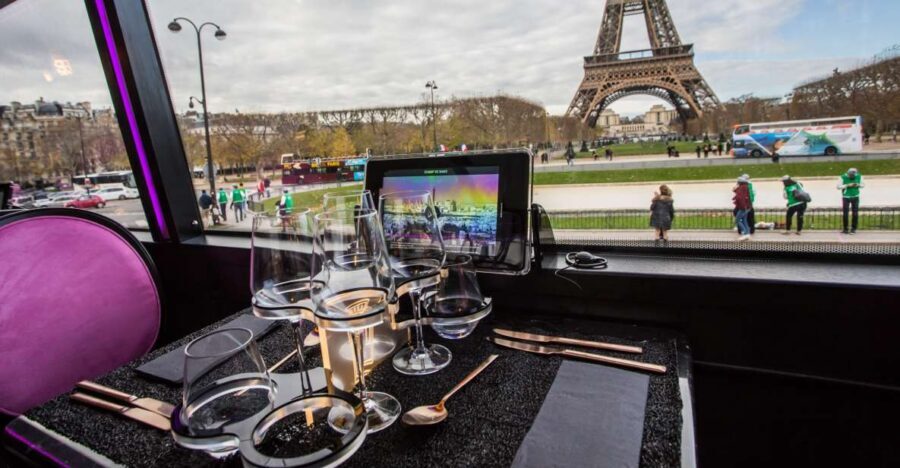 Champs Elysées Bus Toqué Lunch w/ a Glass of Champagne - How the Bus Toqué lunch works (and why it’s good value)