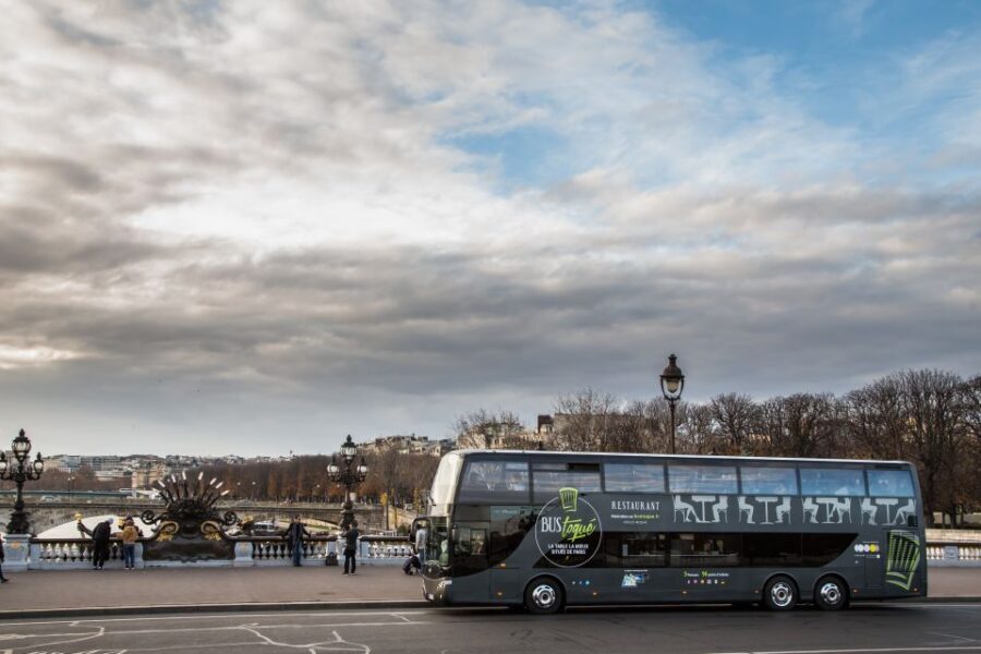 Champs Elysées Bus Toqué Lunch w/ a Glass of Champagne - Price check: is $98 worth it?