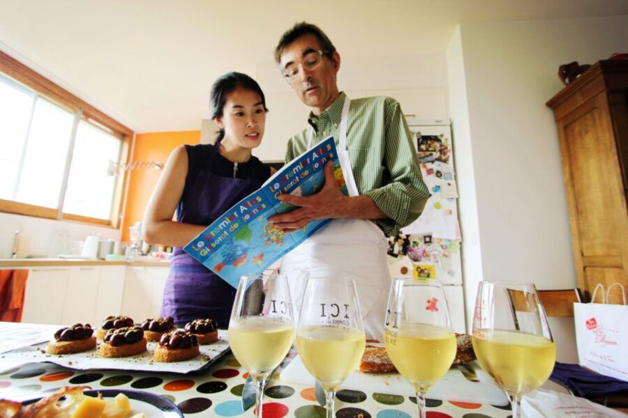 Cooking Class with a Parisian Chef - Your three-course menu: Mediterranean zucchini, marinated chicken, and grape pickers cake