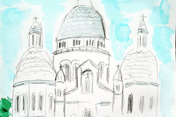 Drawing workshop / creative notebook during an unusual walk in Montmartre - Why This Montmartre Walk Feels Like More Than a Stroll