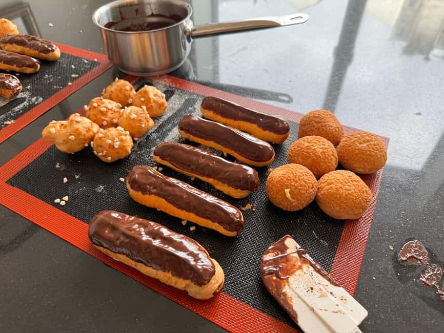 Eclair Baking Class with A Pastry Chef - Eclair shaping and baking: the crisp shell payoff