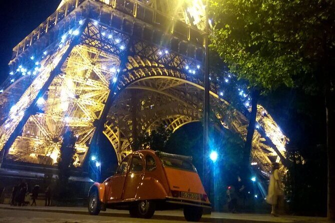 Experience the Magic of Paris By Night: A 2-Hour Iconic 2CV Tour - The Eiffel Tower timing stop you’ll actually remember