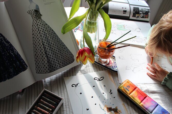 Fashion Design Workshop & Brunch on a Seine River Boat in Paris - Watercolors and Finishing Details: Turning Sketch Lines Into Color