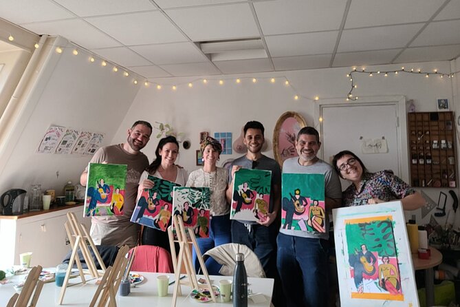 Fun Painting Class in a Professional Art Studio with a View - The Seine and Notre-Dame Through the Windows