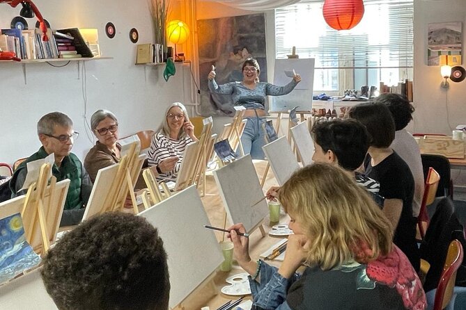 Fun Painting Class in a Professional Art Studio with a View - Coffee, Conversation, and a Paris-Style Pace