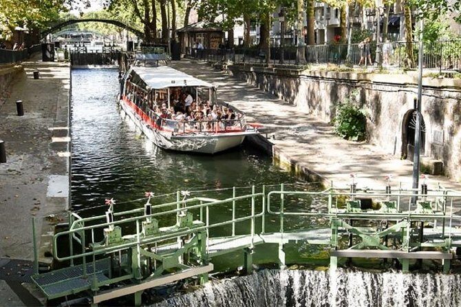 Guided Cruise The Old Paris on Canal Saint Martin - Tree-lined Canal Saint-Martin and the kind of Paris locals choose