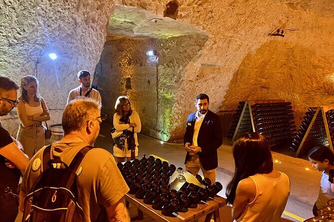 Moet et Chandon Veuve Clicquot Pommery Private Champagne Day trip - Moët & Chandon in Épernay: underground tasting with three experience levels
