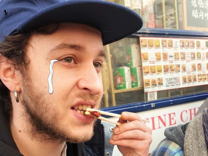 No Diet Club - A selection of the best spicy food in Paris ! - What you eat in Belleville: noodles, ravioli, kebabs, fried bites, and chili oil