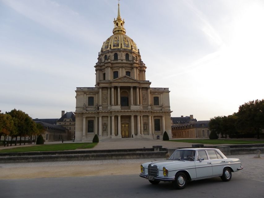 Paris: 2.5-Hour Guided Vintage Car Tour and Wine Tasting - Eiffel Tower to Pont Alexandre III: the big icons, done efficiently