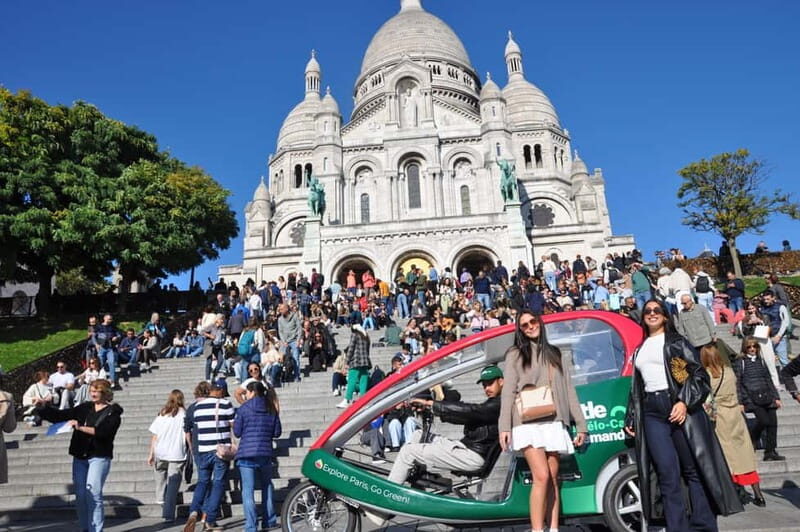 Paris: 2 hours Emily Tour in a Private Rickshaw bike - Audio guide reality check: multilingual, but it may feel robotic