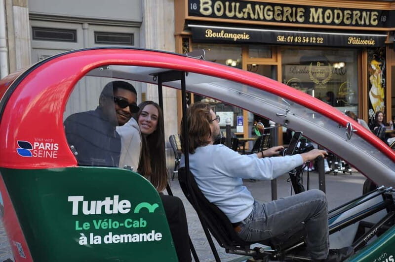 Paris: 2 hours Emily Tour in a Private Rickshaw bike - Starting at Place Saint-Michel and getting your bearings quickly