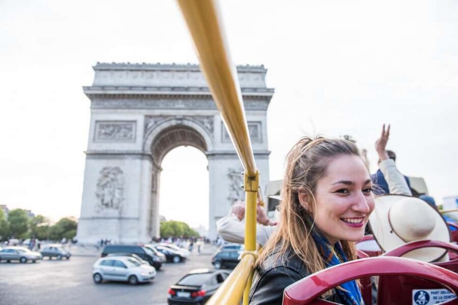 Paris: Arc de Triomphe Ticket & Big Bus Hop-on Hop-off Tour - Entering the Arc de Triomphe: What to Expect at the Top