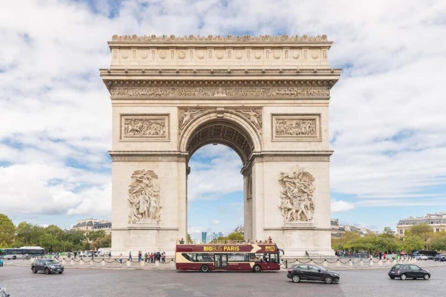 Paris: Arc de Triomphe Ticket & Big Bus Hop-on Hop-off Tour - Timing Your Day: Arc Ticket, Bus Loop, and Optional Seine Cruise