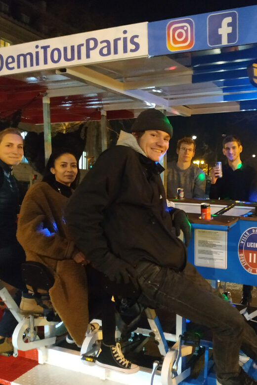 Paris: Beer Bike Bar With Drinks Included - Key things to know before you book