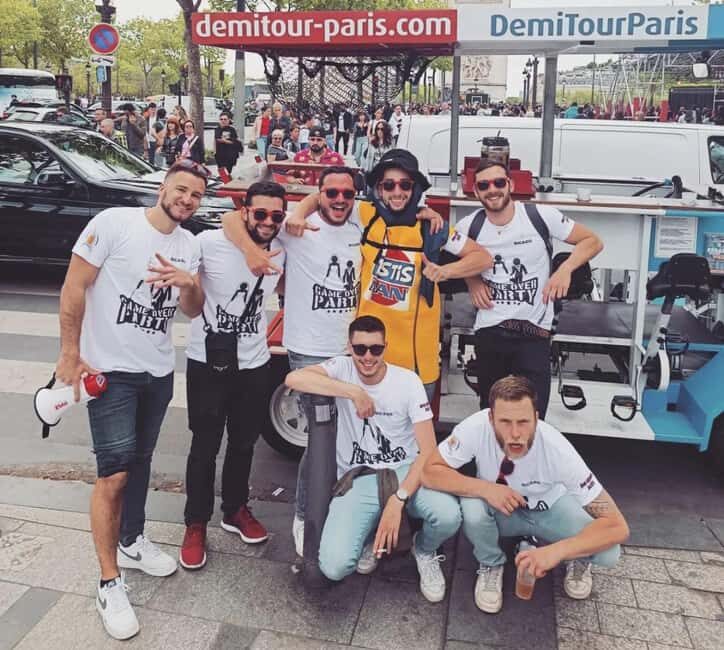 Paris: Beer Bike Bar With Drinks Included - Around the Arc de Triomphe: the panoramic moment you can feel