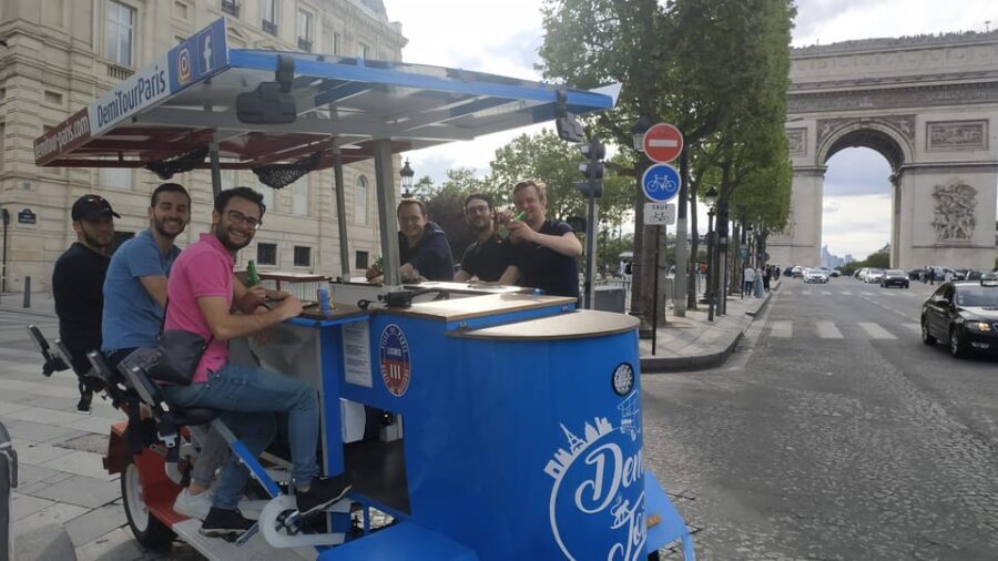 Paris: Beer Bike Bar With Drinks Included - Drinks, Bluetooth, and the onboard party factor
