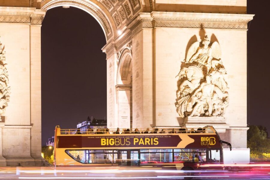 Paris: Big Bus Hop-on Hop-off Tour & Panoramic Night Tour - Daytime hop-on hop-off: build your own highlights loop