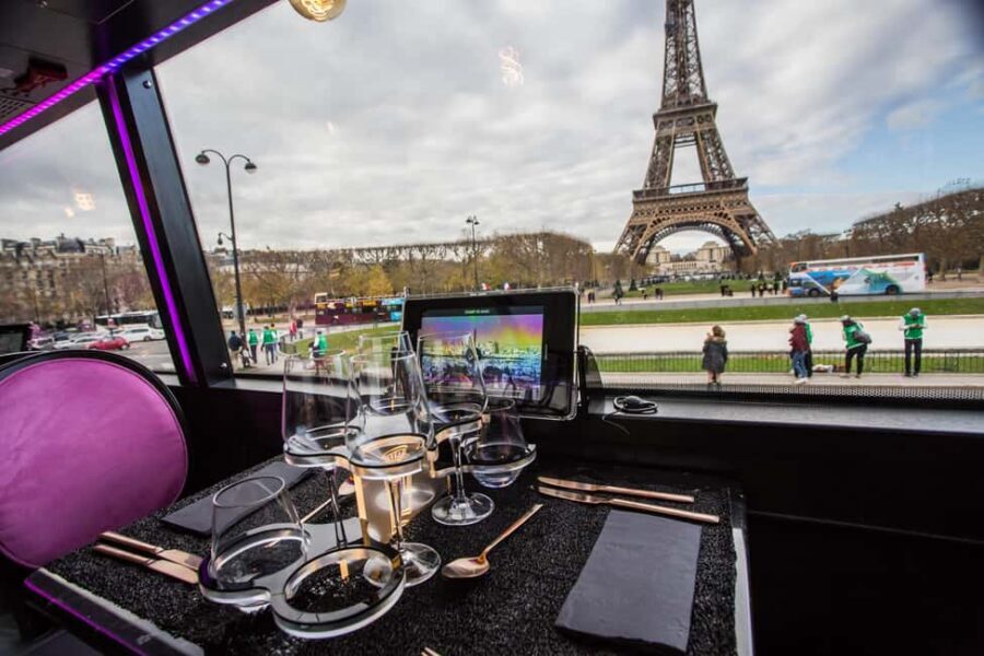 Paris: Bus Toqué Tour with 5-Course Dinner and Champagne - The 5-Course Dinner and Champagne: What You’re Really Buying