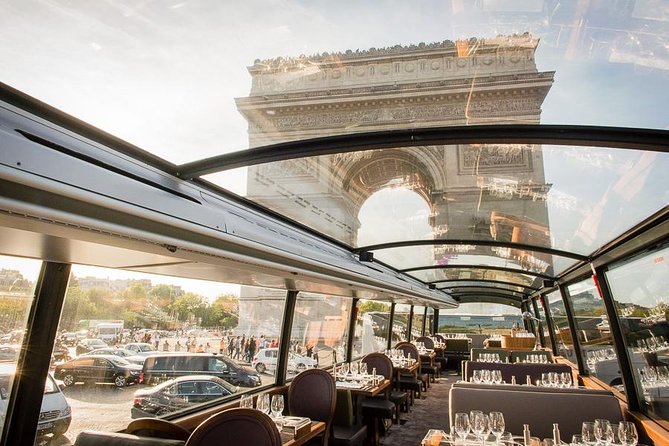 Paris Bustronome Gourmet Sightseeing Dinner on a Panoramic Bus - Paris by Night from a Glass Double-Decker Bus