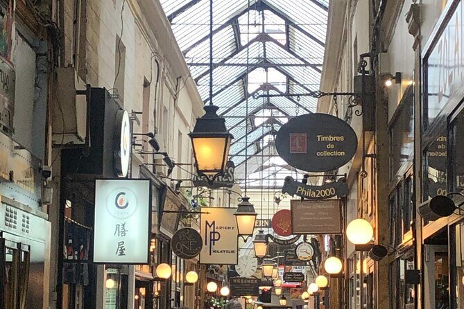 Paris Covered Passages Treasure Hunt — Self-guided Game - Stop 3: Passage des Panoramas—older arcade energy with café-and-postal hints