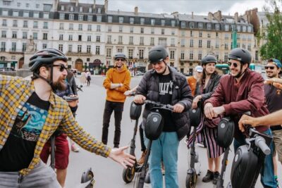 Paris E-Scooter Tour with fun & informative guide (small groups) - Getting ready at Saint-Germain-des-Prés and learning the scooter basics