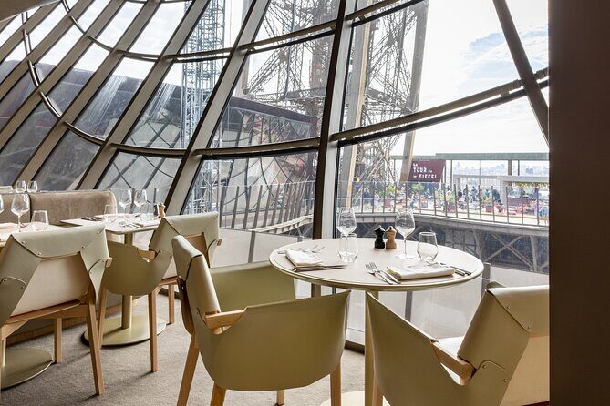 Paris Early Evening Dinner at Eiffel Tower's Madame Brasserie - What Happens After Dinner on the First Floor