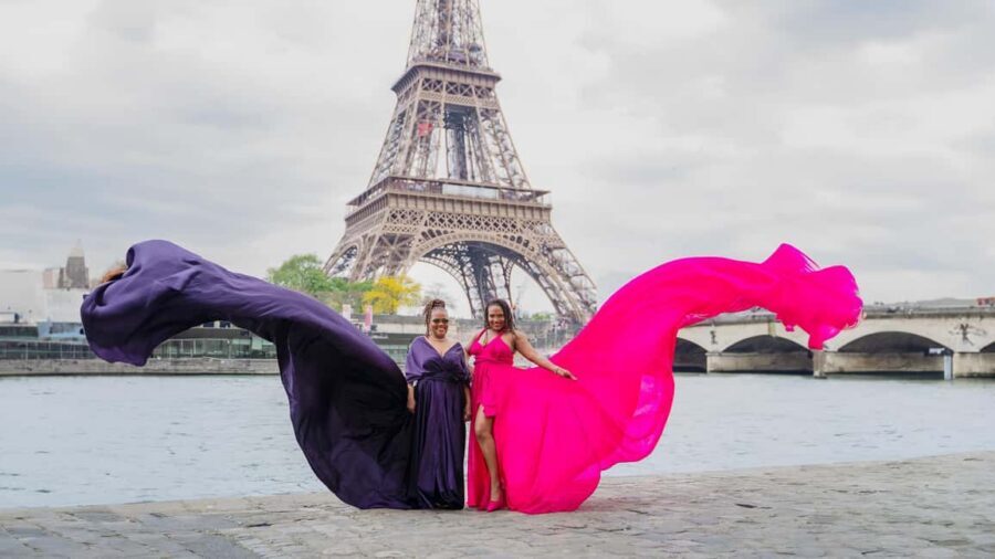 Paris: Eiffel Tower Flying-Dress Photoshoot jonadress - Your Edited Photos and Video Clips: What Package You’re Really Buying