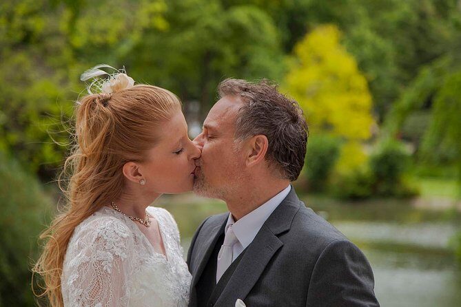 Paris Eiffel Tower Wedding Vows Renewal Ceremony with Photo Shoot - Isle of the Swans and Port Debilly: calmer angles for family and portraits