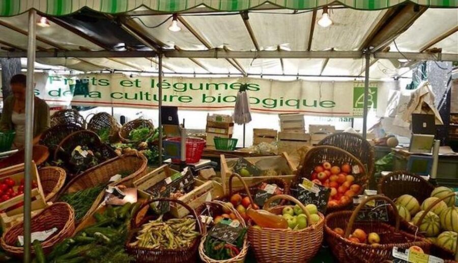 Paris: Food Market Tour in Bastille - Covered stalls at Aligre: deli, fish, poultry, dairy, and flowers