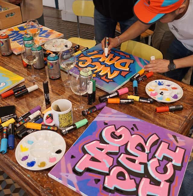 Paris: Graffiti on Canvas Workshop at an Art Studio - Teaching style: guided street art without the intimidation