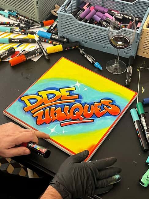 Paris: Graffiti on Canvas Workshop at an Art Studio - Price and value: $70 for technique plus a take-home canvas