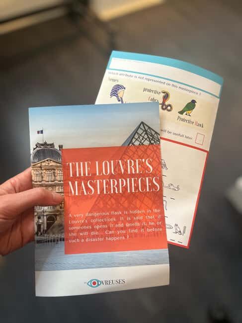 Paris Louvre : Private Treasure Hunt for Families or groups - A Detective Story in the Louvre: The Poisonous Vial Mission