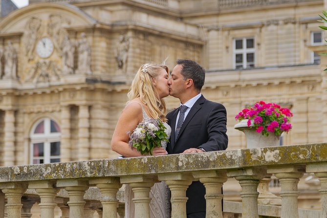 Paris Luxembourg Garden Wedding Vows Renewal Ceremony with Photo Shoot - Stop 1: Luxembourg Gardens near Fontaine de Médicis (where the vows land)