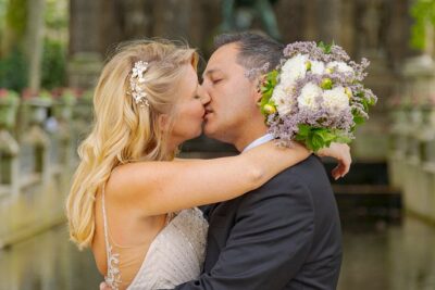 Paris Luxembourg Garden Wedding Vows Renewal Ceremony with Photo Shoot - The ceremony and photo shoot flow: short, focused, and photo-led