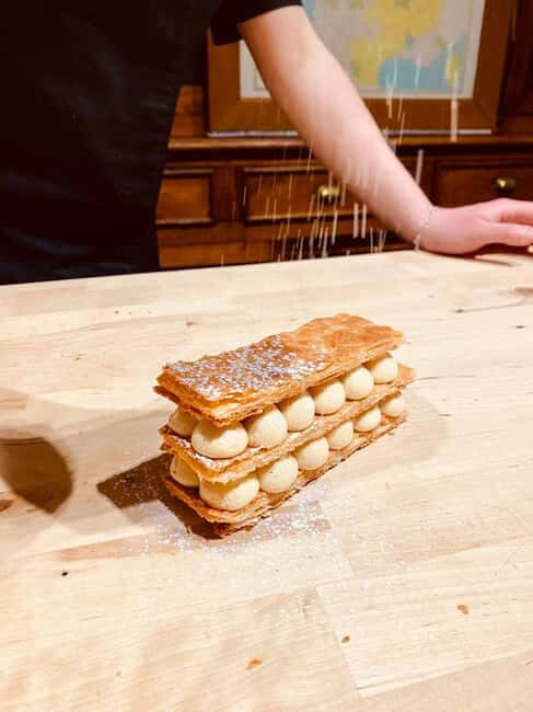 Paris: Millefeuille baking class with a chef - From folding dough to a French Napoleon in 150 minutes