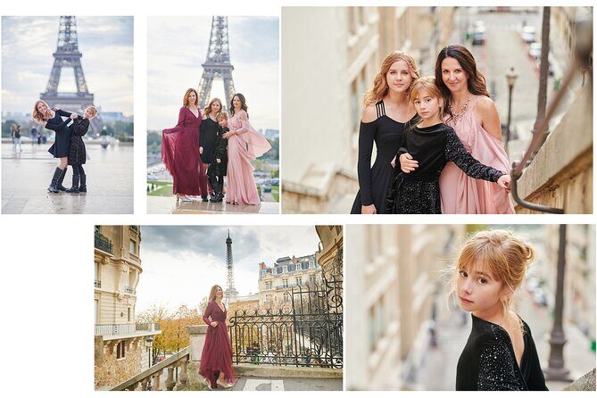 Paris Photoshoot VIP service - The Eiffel Tower route: Trocadéro Square to Bir-Hakeim Bridge