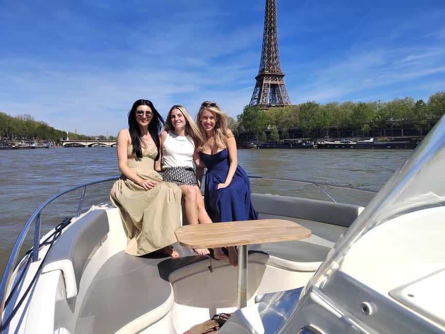 Paris: Private Boat Cruise on Seine River - Comfort and limits: seating, no roof, and the practical stuff