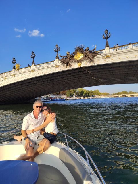 Paris Private Boat Seine River with Captain Guide - Captain Alexis and the narration you can ask questions about