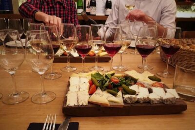 Paris - Ten Wines and Ten Cheeses Tasting in a Royal Cellar - The cheeses: brie, blue, and goat, plus the flavors you can spot quickly