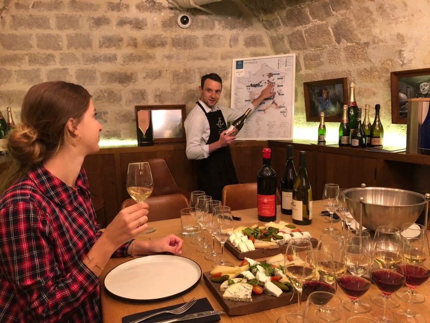 Paris: The Ultimate Wine and Cheese Tasting in English - Cheese lineup: Brie, blue, and Loire goat cheese