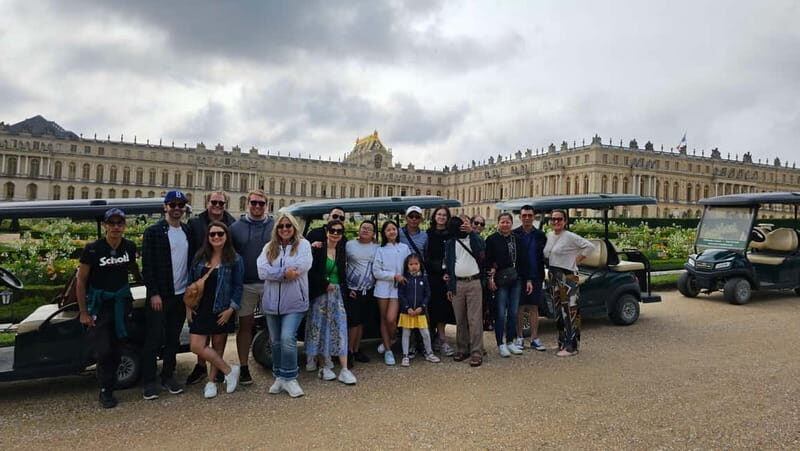 Paris: Versailles Golf Cart & Bike Tour with Palace Entry - Meeting at Place d’Arme: how to get oriented quickly