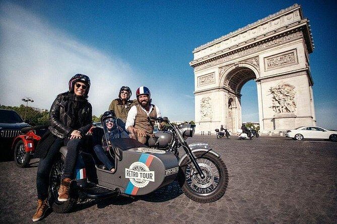 Paris Vintage Sidecar Tour – Emily in Paris highlights - How the sidecar ride works: seating, safety, and comfort