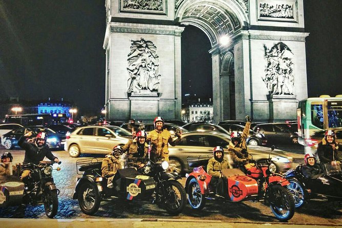 Paris Vintage Tour by Night on a Sidecar with Champagne - Palais-Royal and Galerie Vivienne: Paris with a quieter pulse