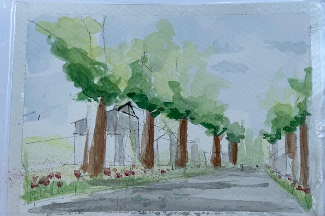 Père Lachaise Cemetery Art: Watercolor Postcard Workshop in Paris - Meeting Your View: Finding the Spot That Makes a Postcard