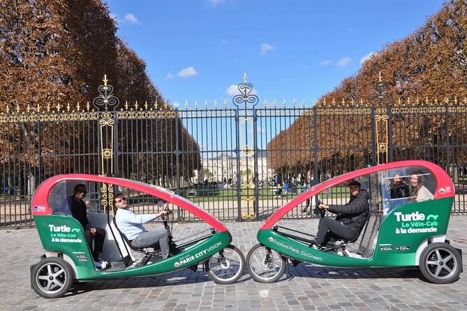 Private City-Tour by rickshaw bike in Paris: The "Saint-Germain" - Fontaine Saint-Michel to Notre-Dame views: fast orientation in the right place